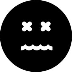 Annulled Emoticon Square Face Laser Cut Svg File, Free Vectors File